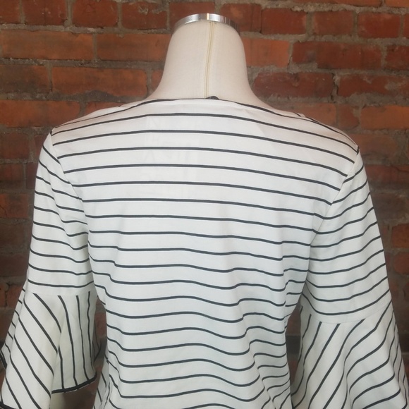 SOLD 41 Hawthorne Stitch Fix Women's Knit Top Stripes W - Picture 5 of 6